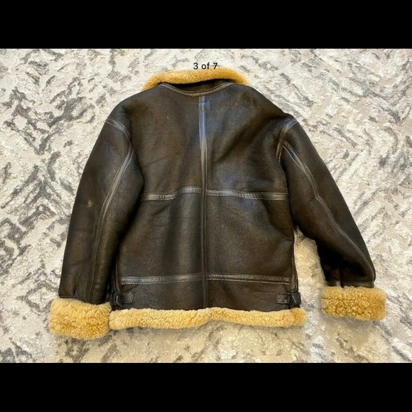 WW2 Bomber Sheepskin Pilots Jacket B-3 - Picture 3 of 7